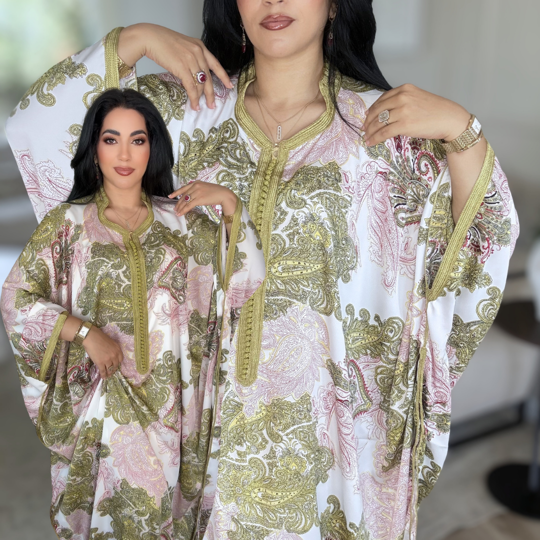 Gandoura Satin Oversize – Élégance de Réception