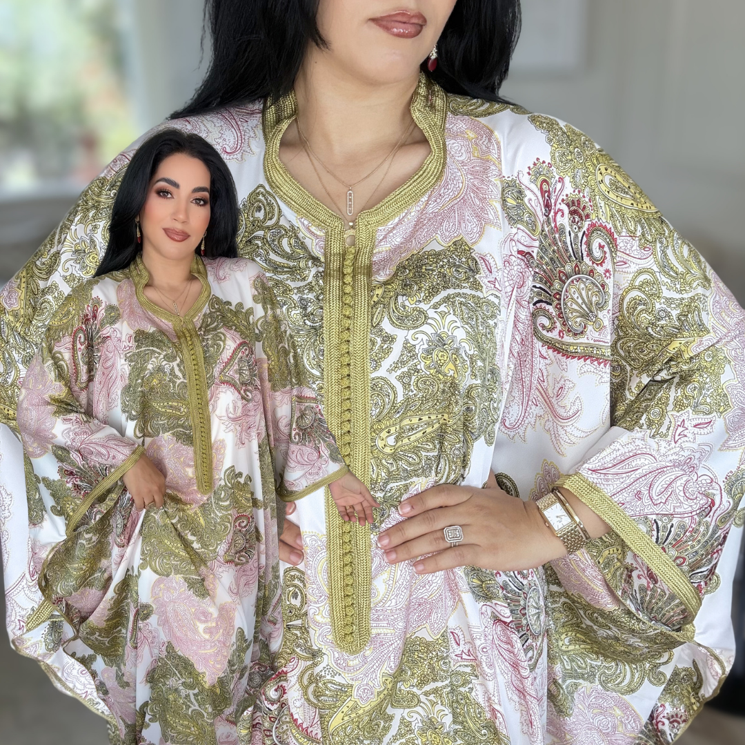 Gandoura Satin Oversize – Élégance de Réception