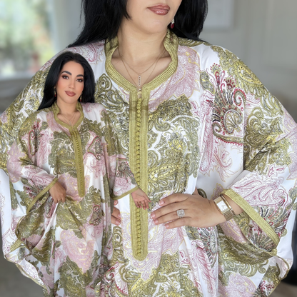 Gandoura Satin Oversize – Élégance de Réception