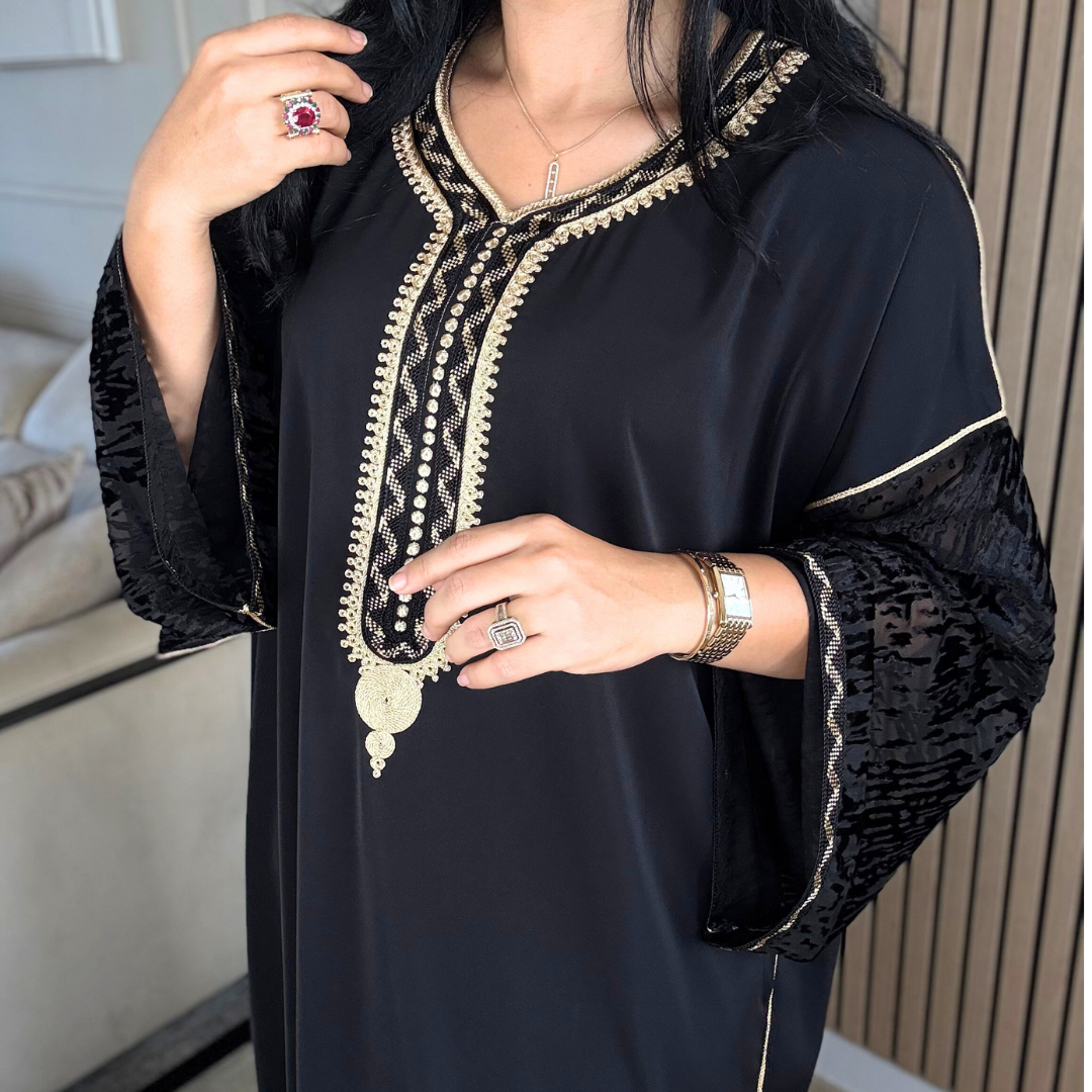 Gandoura “ Velours embossé ” – Confort & élégance à petit prix