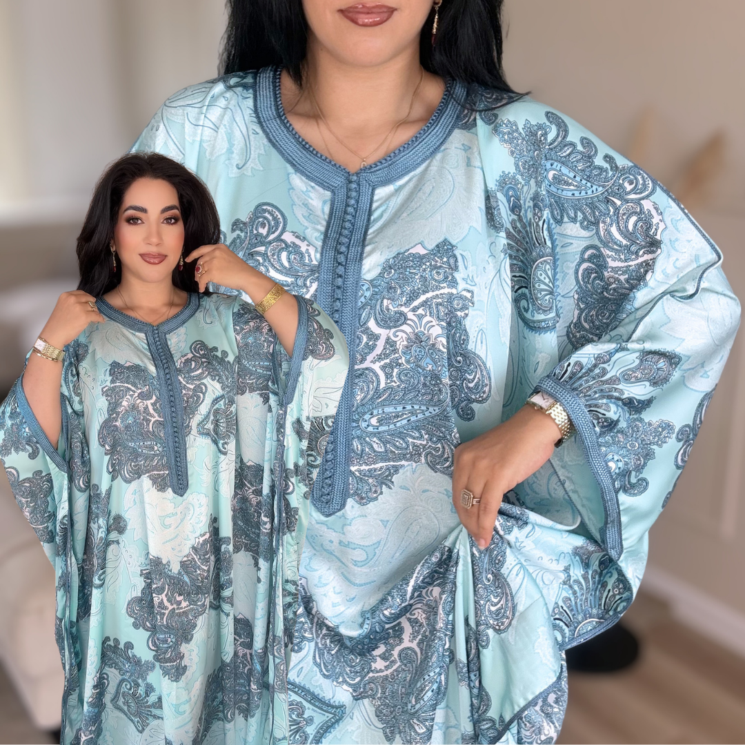 Gandoura Satin Oversize – Élégance de Réception