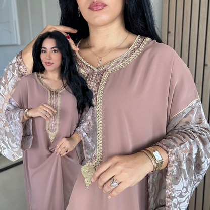 Gandoura “ Velours embossé ” – Confort & élégance à petit prix