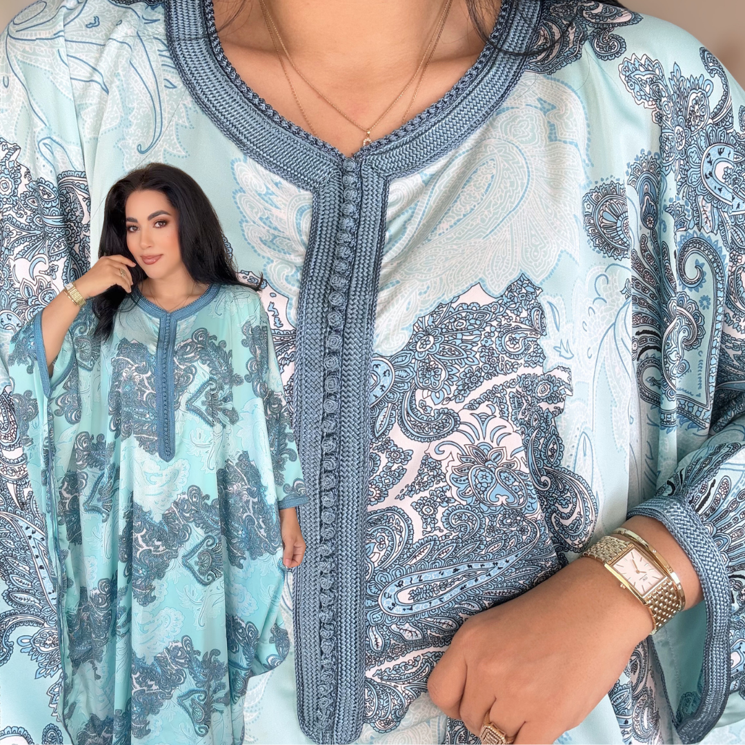 Gandoura Satin Oversize – Élégance de Réception