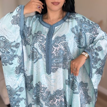 Gandoura Satin Oversize – Élégance de Réception