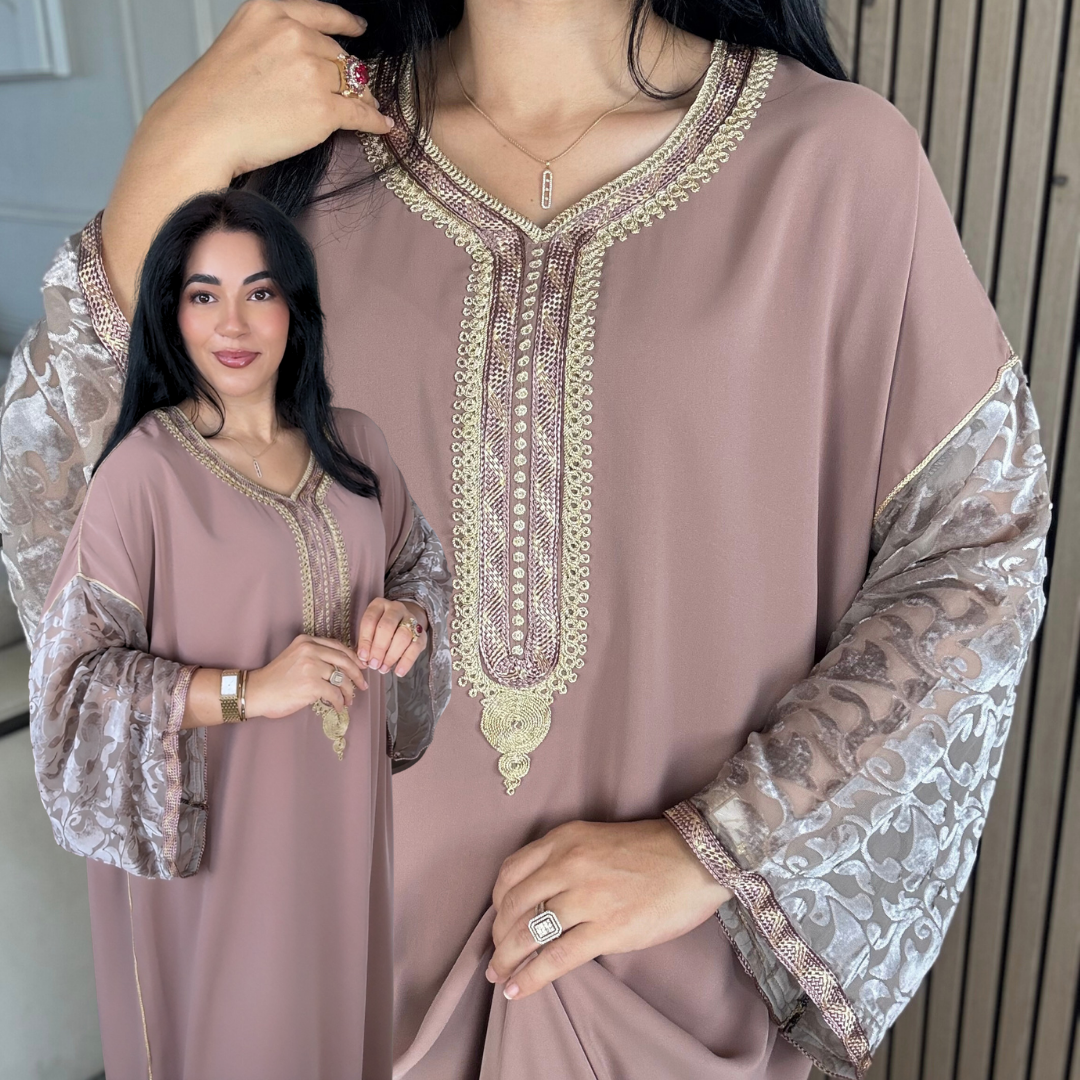 Gandoura “ Velours embossé ” – Confort & élégance à petit prix