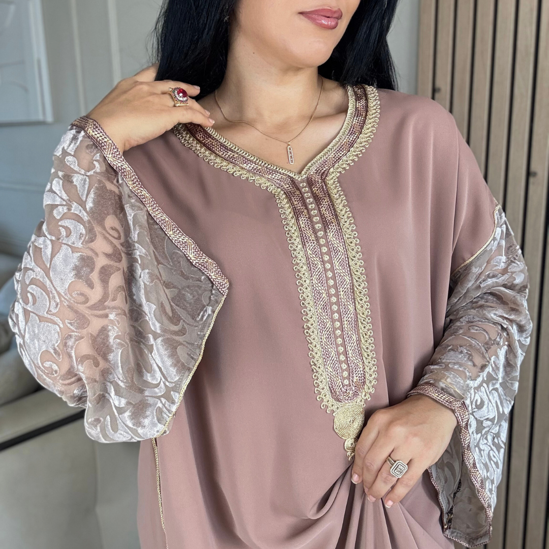 Gandoura “ Velours embossé ” – Confort & élégance à petit prix