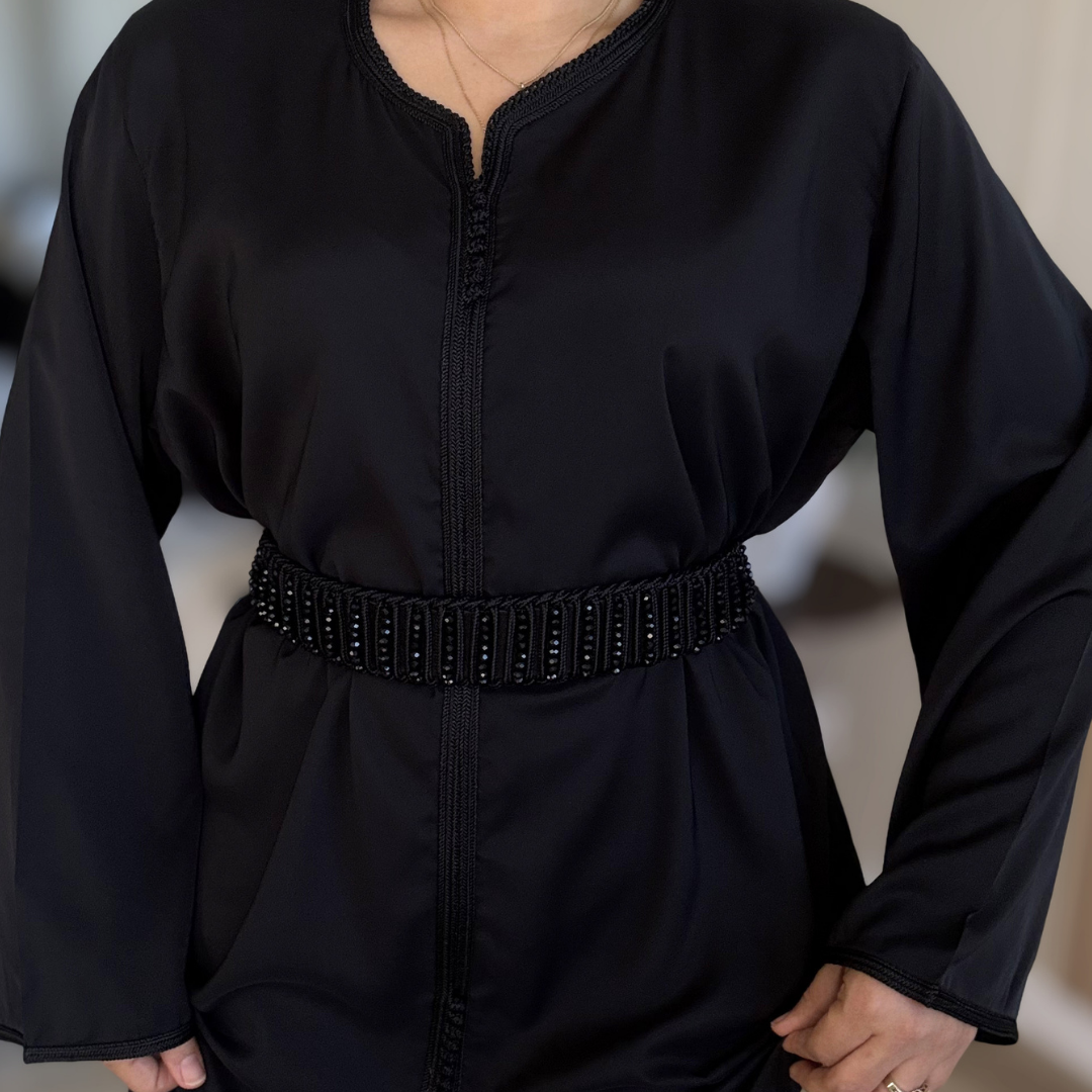 Ceinture / Mdamma artisanale perlée BLACK EDITION