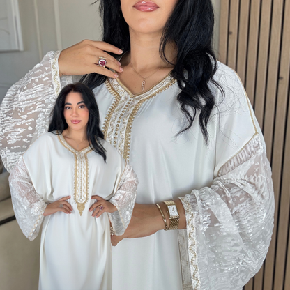 Gandoura “ Velours embossé ” – Confort & élégance à petit prix