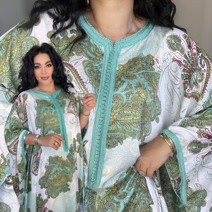 Gandoura Satin Oversize – Élégance de Réception