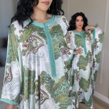 Gandoura Satin Oversize – Élégance de Réception