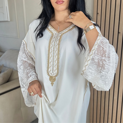 Gandoura “ Velours embossé ” – Confort & élégance à petit prix