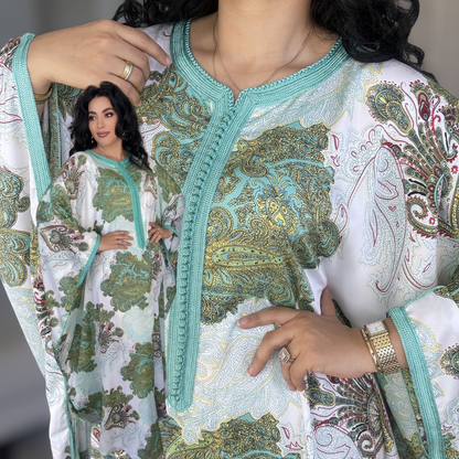 Gandoura Satin Oversize – Élégance de Réception