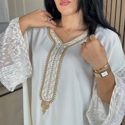 Gandoura “ Velours embossé ” – Confort & élégance à petit prix