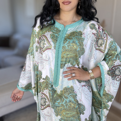 Gandoura Satin Oversize – Élégance de Réception