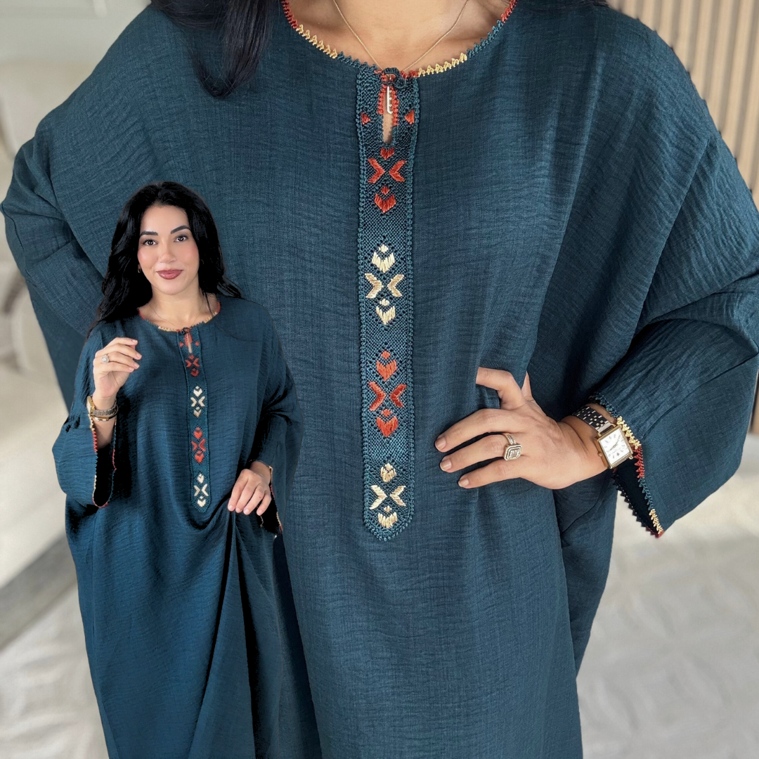 Gandoura Randa Signature – Élégance Beldi en Tissu Linéa