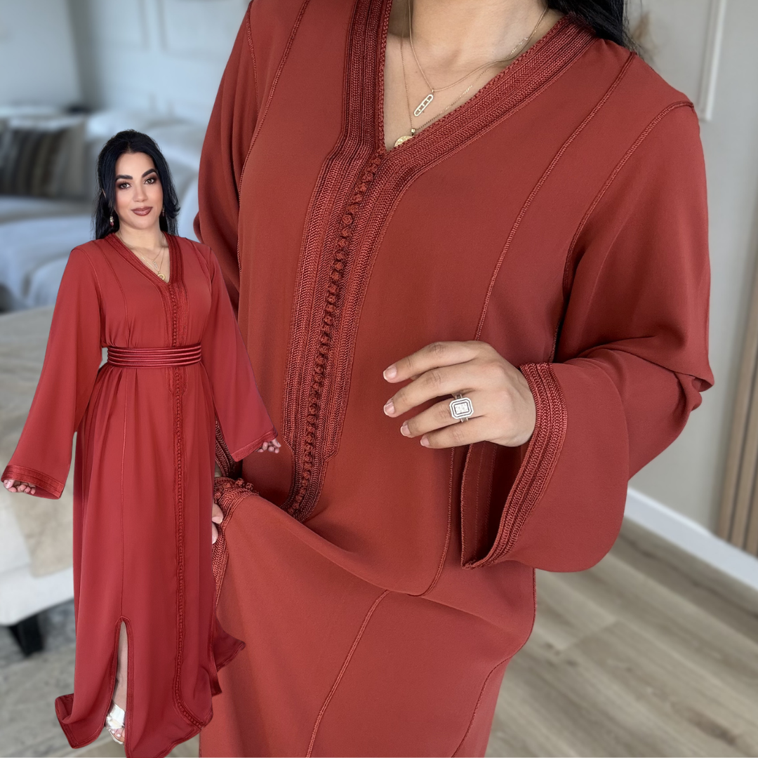 Caftan Minimaliste Chic – Sans Ceinture