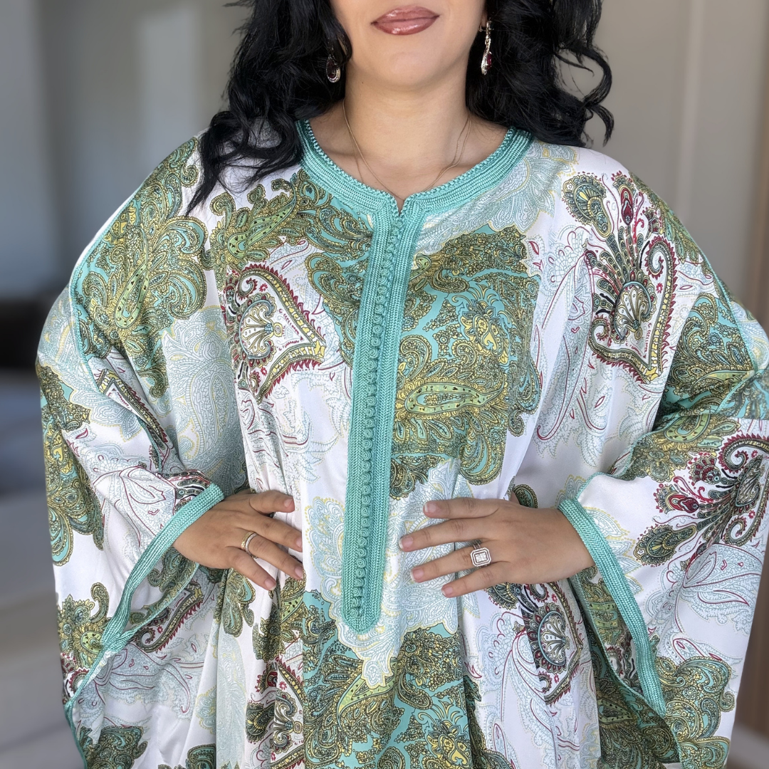 Gandoura Satin Oversize – Élégance de Réception