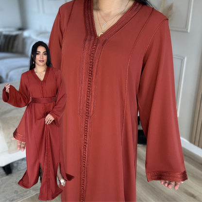 Caftan Minimaliste Chic – Sans Ceinture