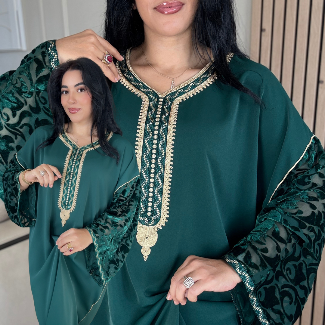 Gandoura “ Velours embossé ” – Confort & élégance à petit prix