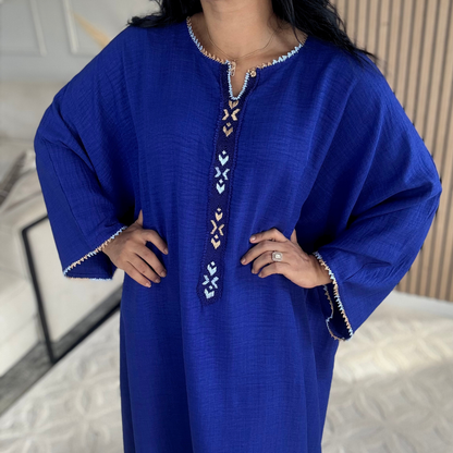 Gandoura Randa Signature – Élégance Beldi en Tissu Linéa