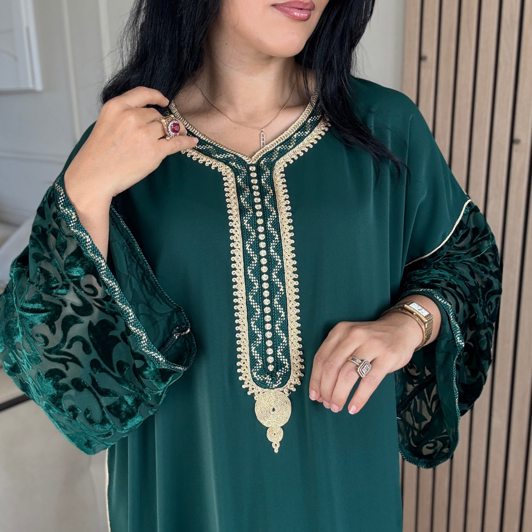 Gandoura “ Velours embossé ” – Confort & élégance à petit prix