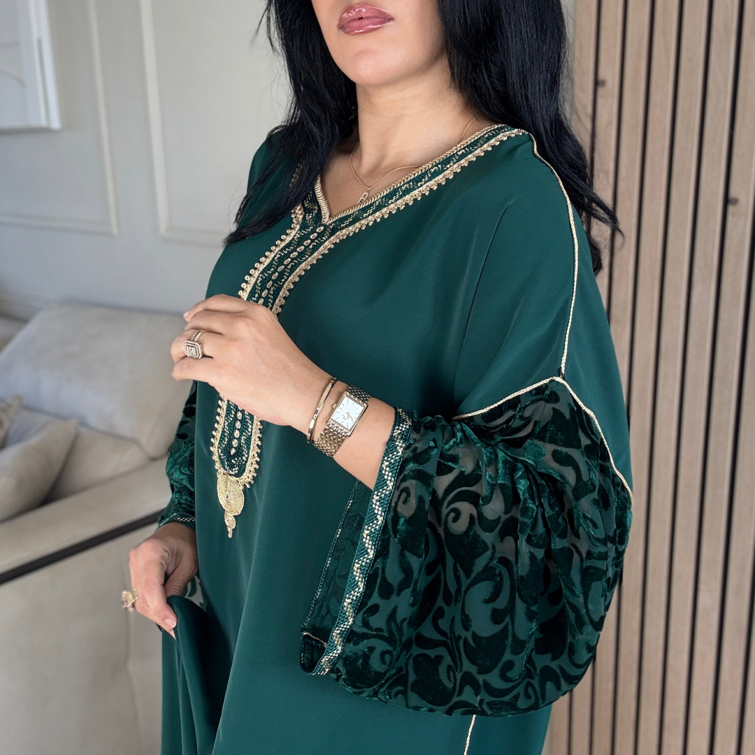 Gandoura “ Velours embossé ” – Confort & élégance à petit prix