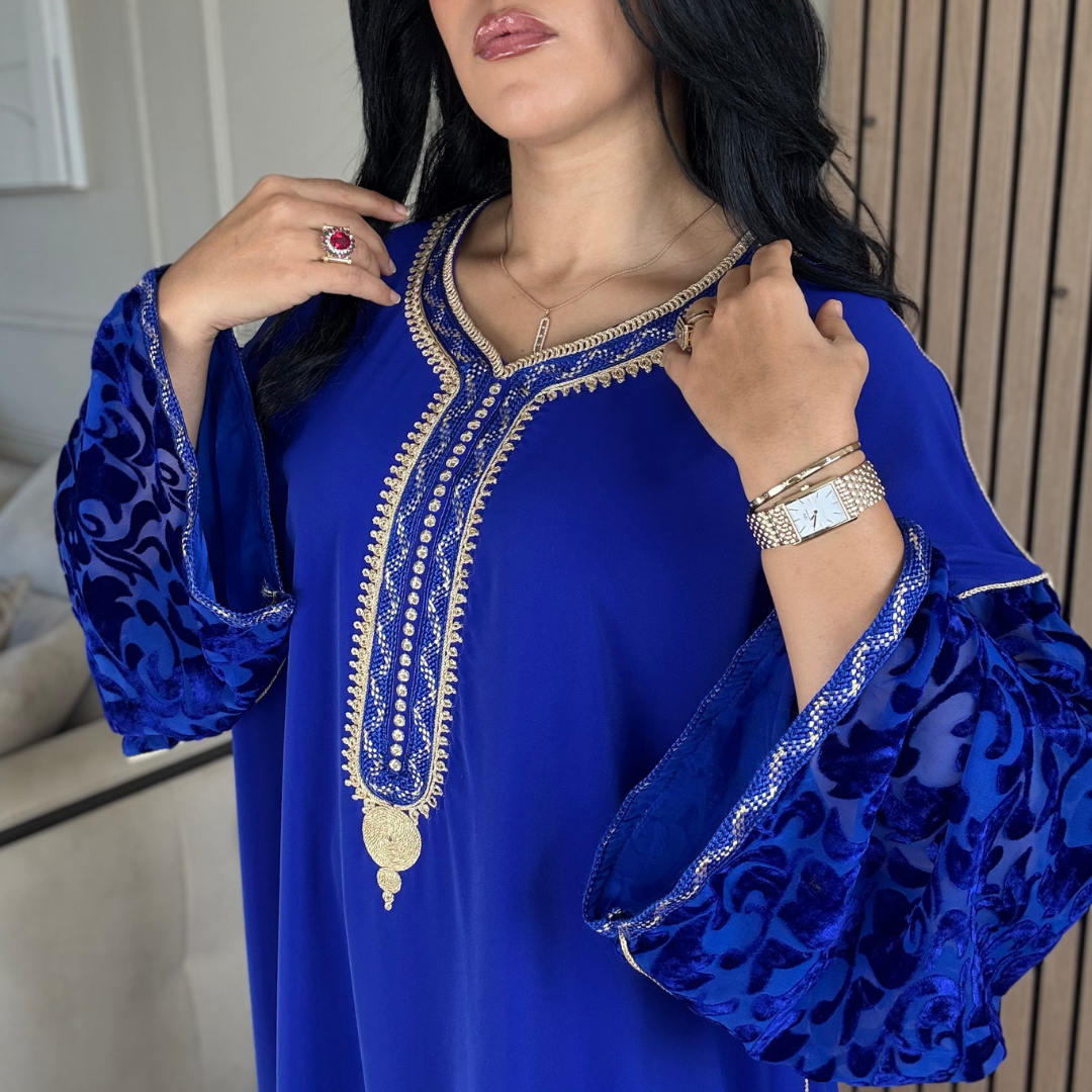 Gandoura “ Velours embossé ” – Confort & élégance à petit prix