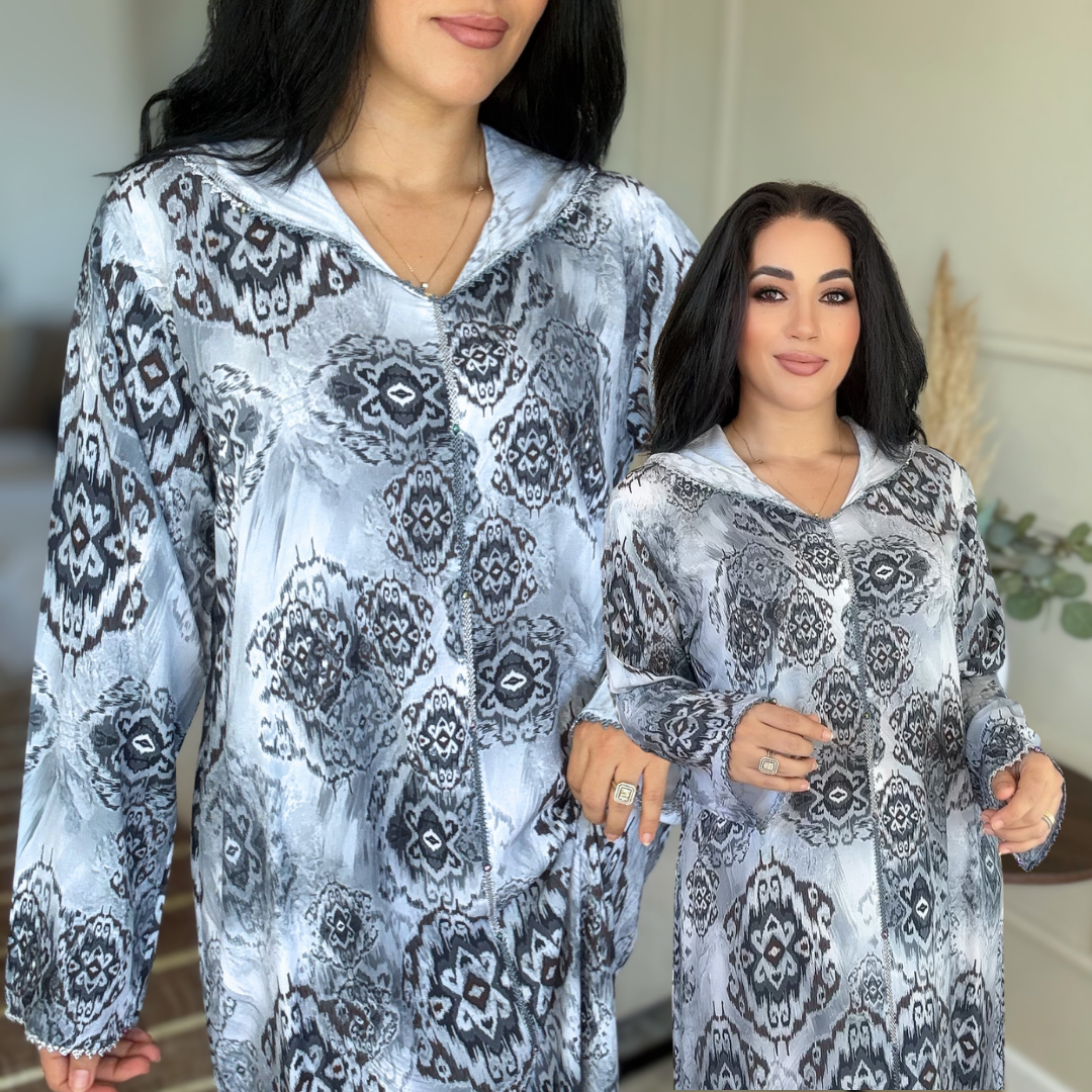 Jellaba Randa – Coton Fluide Imprimé