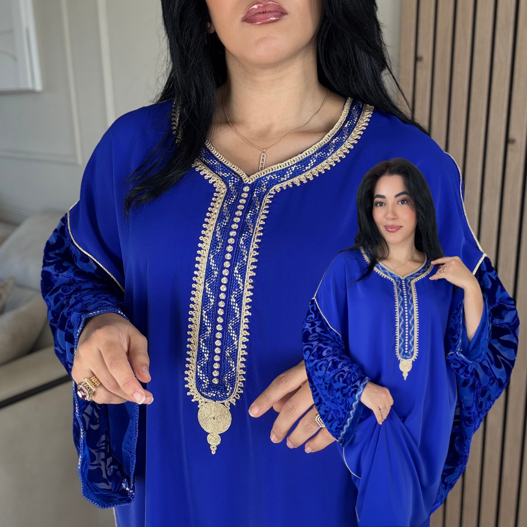 Gandoura “ Velours embossé ” – Confort & élégance à petit prix