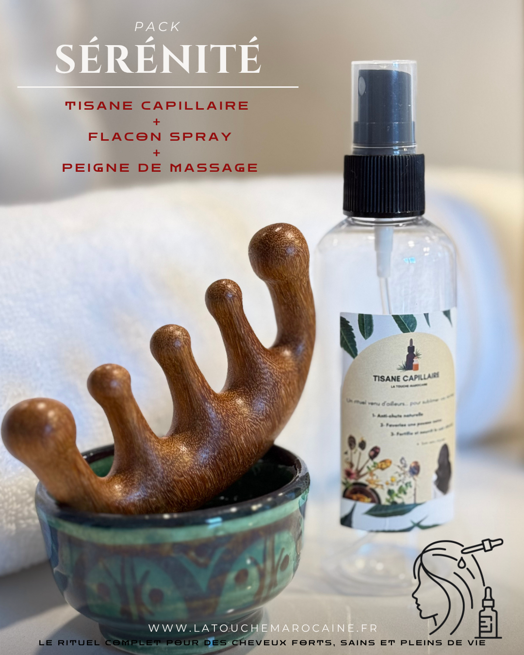 🌿 TISANE CAPILLAIRE – La Touche Marocaine