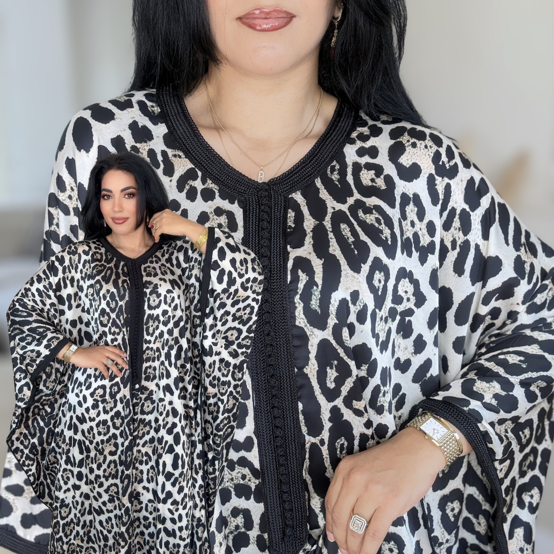 Gandoura Satin Oversize – Élégance de Réception