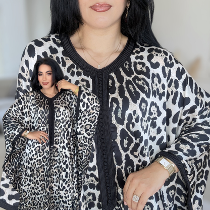 Gandoura Satin Oversize – Élégance de Réception