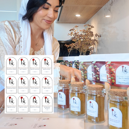 12 Étiquettes Spécial Épices - LA TOUCHE MAROCAINE